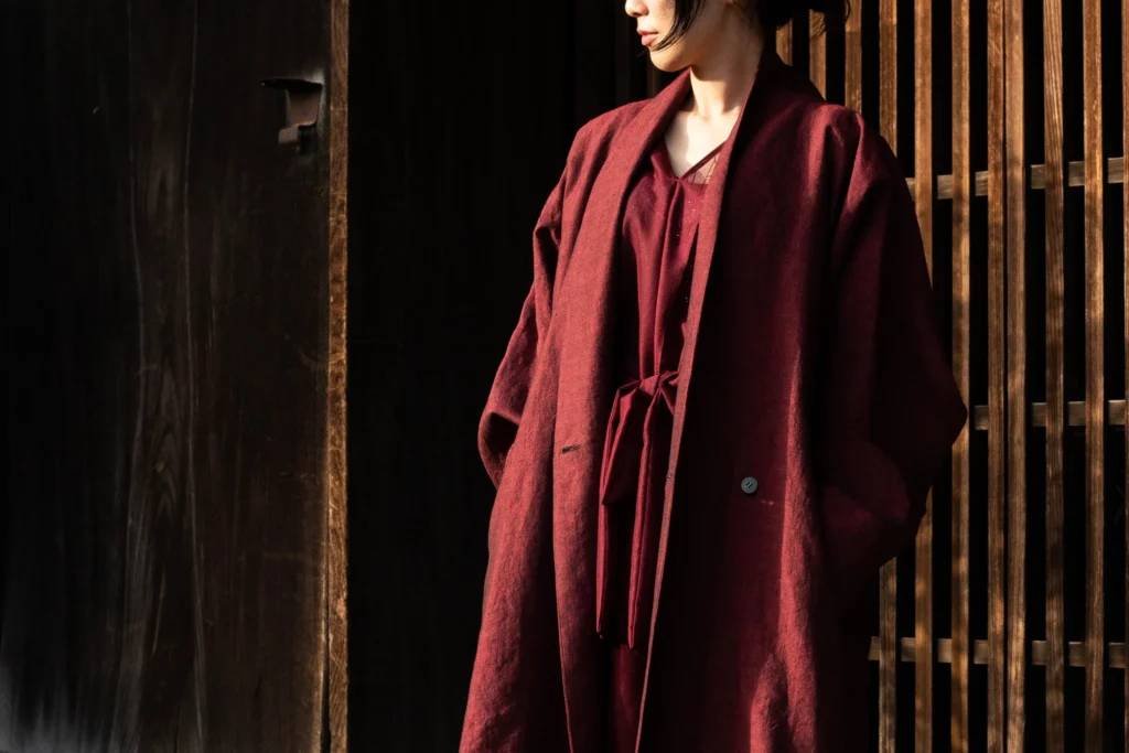 Remake KIMONO female red jacket